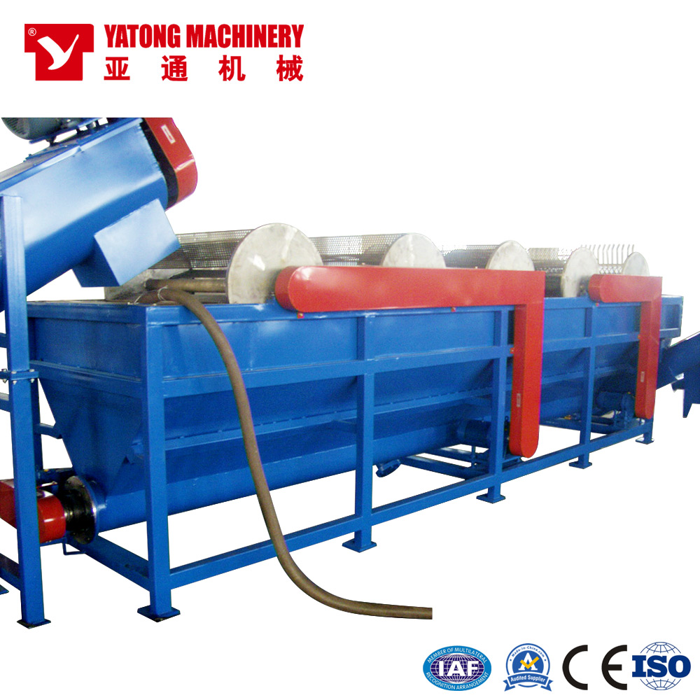 Yatong 300kg/H Kunststoff-PE-Folie Crushing Waschmaschine Kunststoff-Recycling-Linie
